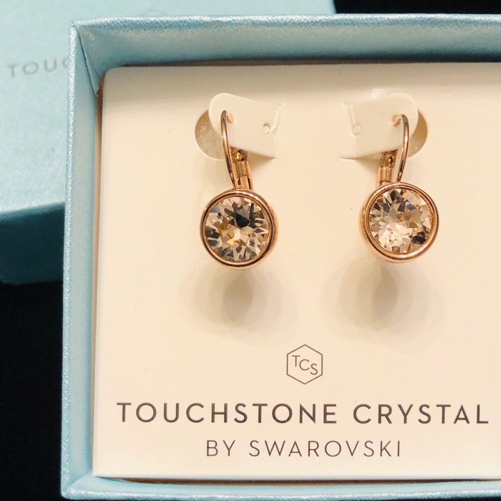 Swarovski Rose Gold Earrings